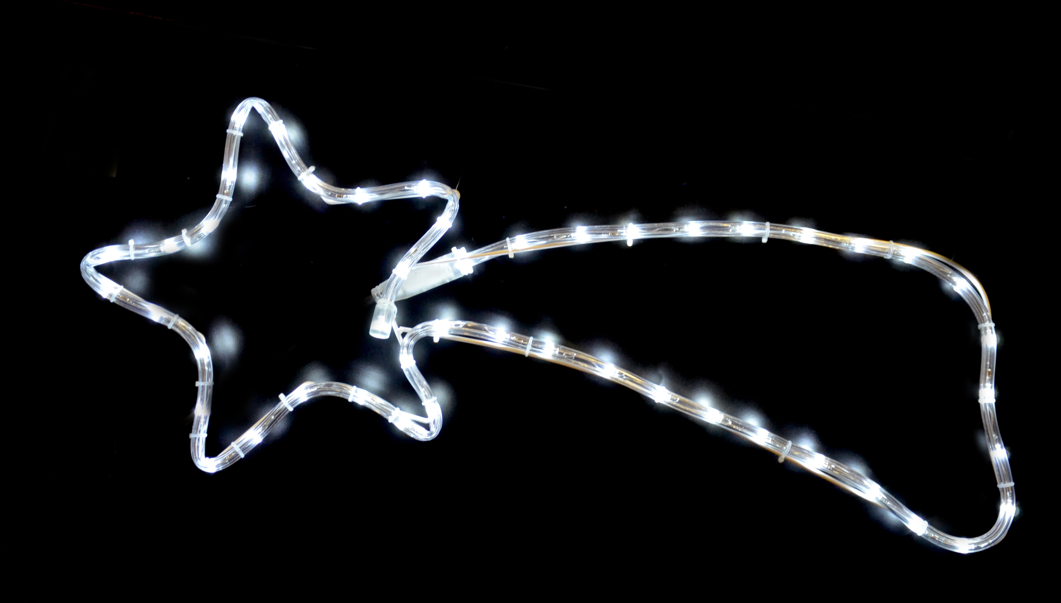 GIOCOPLAST NATALE - COMETA CON TUBO LED BIANCO, 48 LED 28X65CM 220-240V IP44 17518005