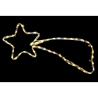 GIOCOPLAST NATALE - COMETA CON TUBO LED BIANCO CALDO, 48 LED 28X65CM 220-240V IP44