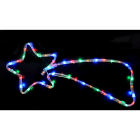 GIOCOPLAST NATALE - COMETA CON TUBO LED MULTICOLOR, 48 LED 28X65CM 220-240V IP44