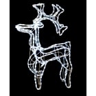 GIOCOPLAST NATALE - RENNA CON TUBO LED BIANCO, 288 LED 97X60X15,5CM 220-240V IP44 17518016