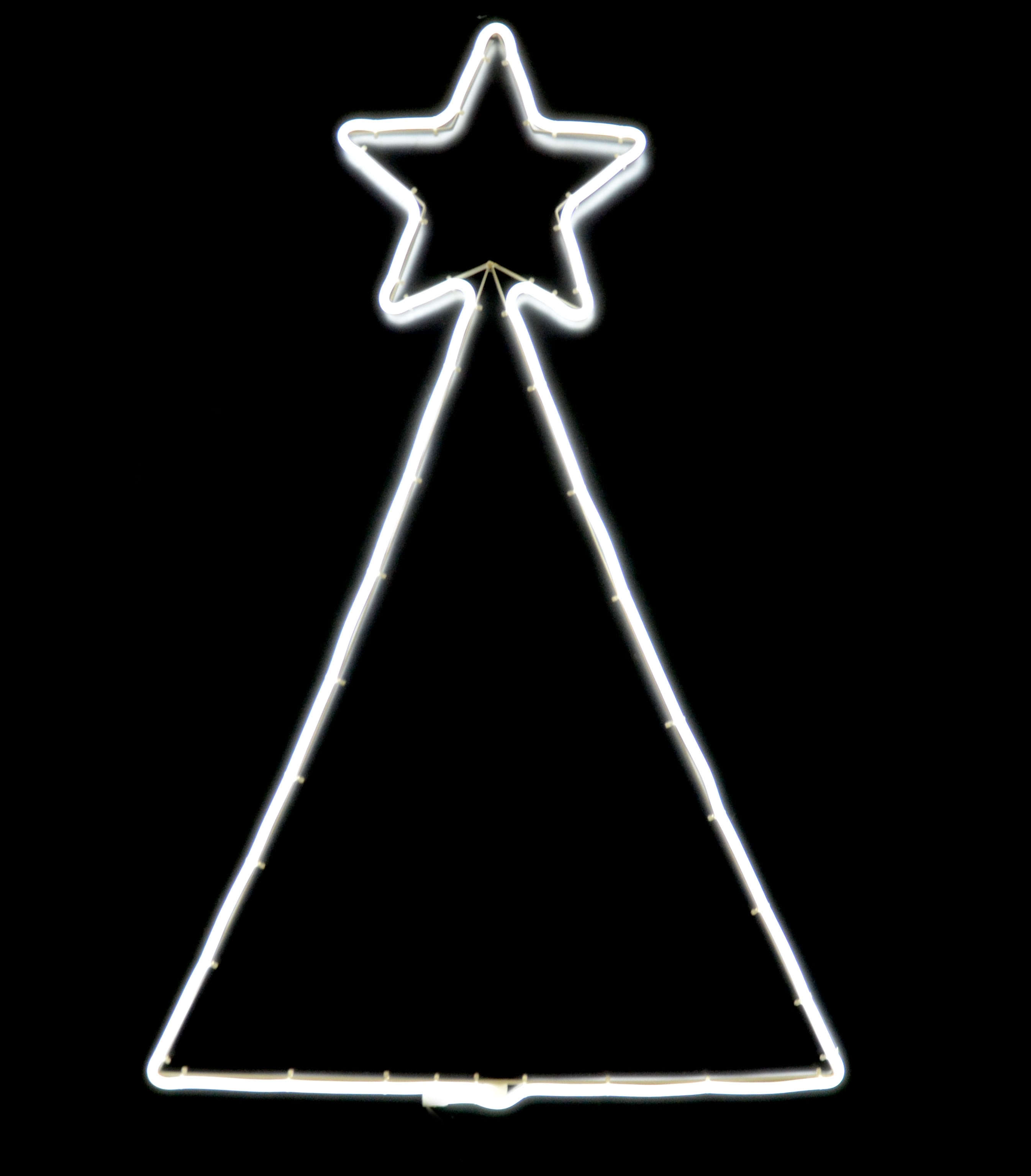 GIOCOPLAST NATALE - ALBERO DI NATALE CON FLEX NEON BIANCO BIFACCIALE, 360 LED 89X60CM C/TRASF. IP44