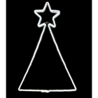 GIOCOPLAST NATALE - ALBERO DI NATALE CON FLEX NEON BIANCO BIFACCIALE, 360 LED 89X60CM C/TRASF. IP44