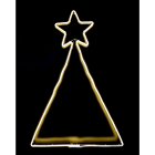 GIOCOPLAST NATALE - ALBERO DI NATALE CON FLEX NEON BIANCO CALDO BIFACCIALE, 360 LED 89X60CM C/TRASF. IP44