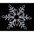 GIOCOPLAST NATALE - FIOCCO DI NEVE CON TUBO LED BIANCO 80CM 220-240V IP44