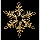 GIOCOPLAST NATALE - FIOCCO DI NEVE CON TUBO LED BIANCO CALDO 80CM 220-240V IP44 17518242