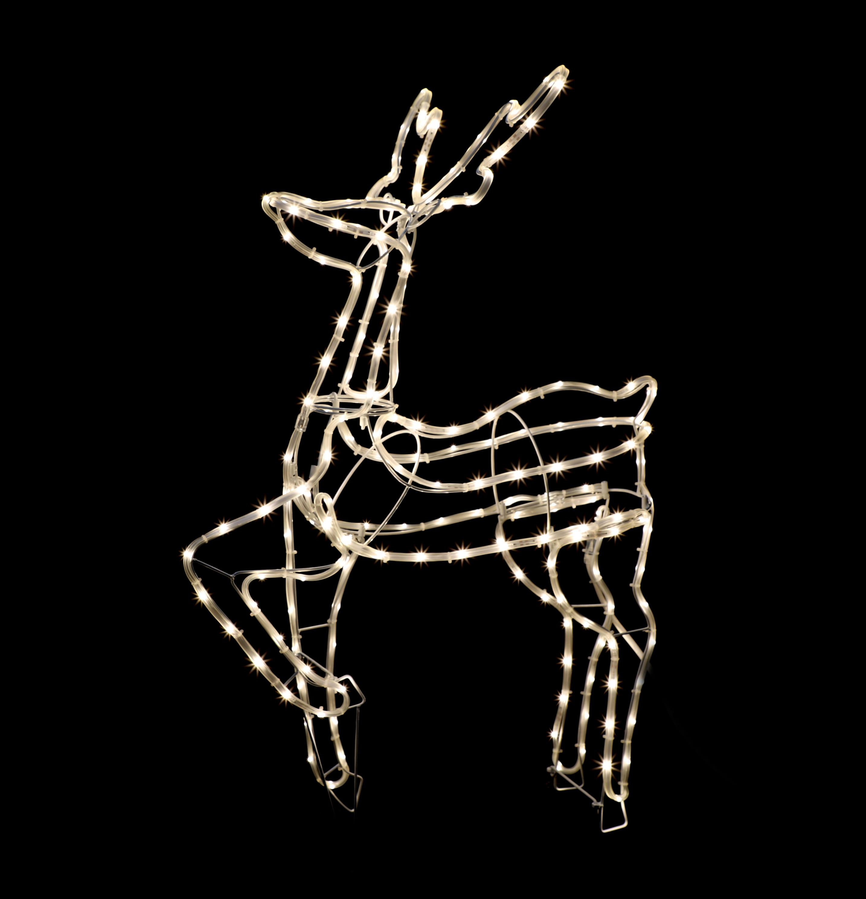 GIOCOPLAST NATALE - RENNA 3D CON TAPELIGHT BIANCO CALDO 91X57X33 CM 17518266