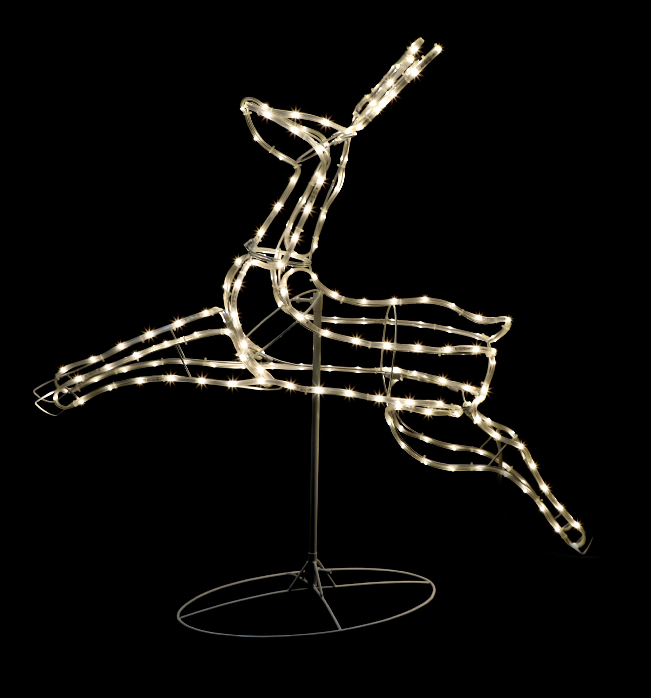 GIOCOPLAST NATALE - RENNA 3D CON TAPELIGHT BIANCO CALDO 92X99X28 CM 17518268