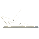 GIOCOPLAST NATALE - FIGURA MEZZA STELLA BIANCO CALDO H. 58 X L. 114 CM, CON FLEX NEON , LUCE FISSA, 220-240 VAC , USO EST/INT