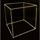GIOCOPLAST NATALE - CUBO 50CM, CON GOCCE DI LED BIANCO CALDO, CON TRASF. IP20