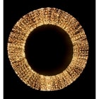GIOCOPLAST NATALE - MAXI ANELLO 3D 90 CM CON 12.480 GOCCE DI LED BIANCO CALDO, CON TRASF. IP20