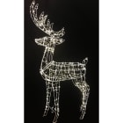 GIOCOPLAST NATALE - RENNA 105 CM CON 500 GOCCE DI LED BIANCO CALDO, USO INT., CAVO ALIM. 5 M CON TRASF.