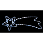 GIOCOPLAST NATALE - COMETA DOPPIA STELLA CON TUBO LED BIANCO 30X80 CM, 220-240V IP44