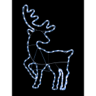 GIOCOPLAST NATALE - RENNA CON TUBO LED BIANCO 83 CM, 220-240V IP44