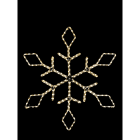 GIOCOPLAST NATALE - FIOCCO DI NEVE CON TUBO LED BIANCO CALDO 105 CM, 220-240V IP44