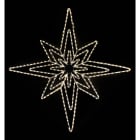 GIOCOPLAST NATALE - DOPPIA STELLA POLARE CON TUBO LED BIANCO CALDO 135 CM ,220-240V IP44