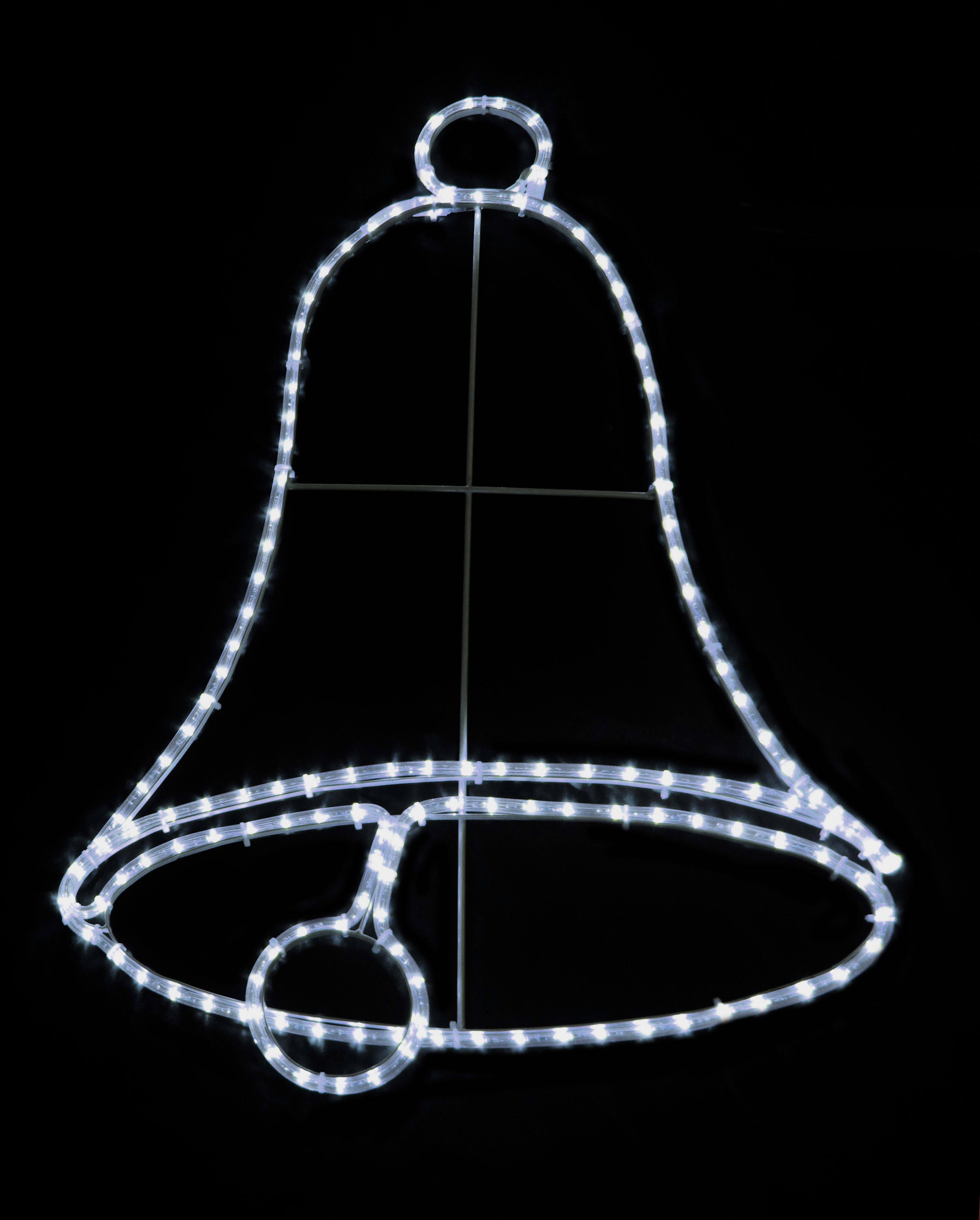 GIOCOPLAST NATALE - CAMPANA 80 CM CON TUBO LED BIANCO, 220-240V IP44 17520646