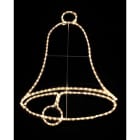 GIOCOPLAST NATALE - CAMPANA 80 CM CON TUBO LED BIANCO CALDO, 220-240V IP44 17520647