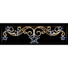 GIOCOPLAST NATALE - FIGURA STELLE BICOLORE BIANCO-BIANCO CALDO, 400 X H.104 CM CON TUBO LED E LUCCIOLONE, 220-240V, USO EST