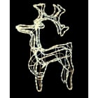 GIOCOPLAST NATALE - RENNA CON TUBO LED BIANCO CALDO, 288 LED 97X60X15,5CM 220-240V IP44 17521016