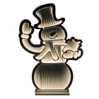 GIOCOPLAST NATALE - PUPAZZO 94 CM INFINITY LIGHT CON LUCE LED BIANCO CALDO, CON TRASF. IP44, USO EST/INT