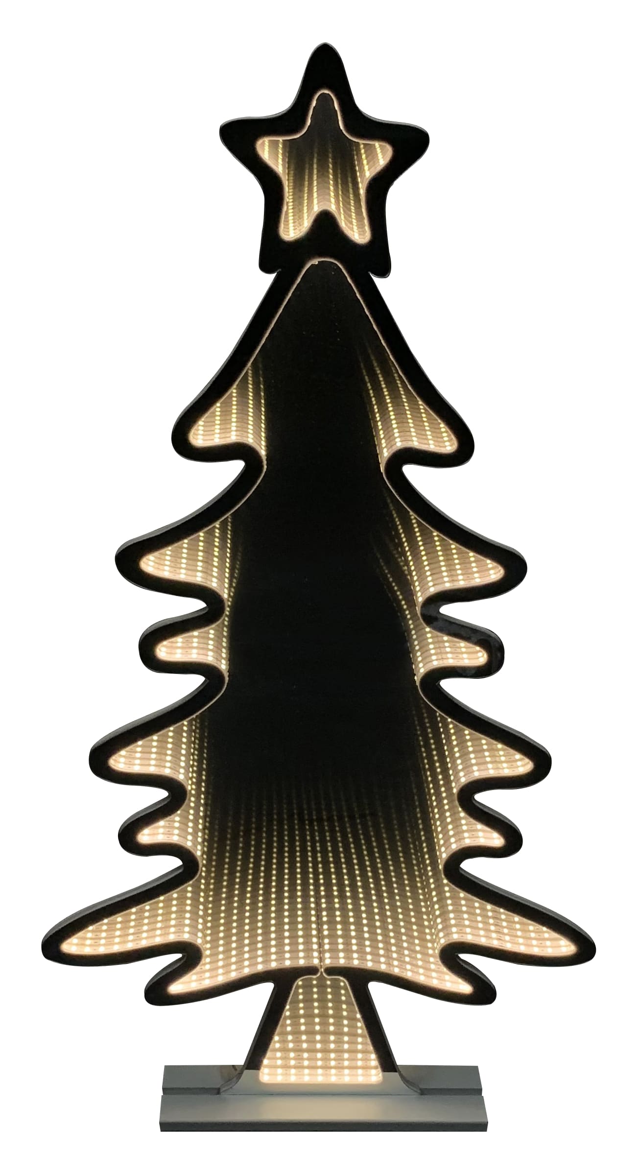 GIOCOPLAST NATALE - ALBERO 122 CM INFINITY LIGHT CON LUCE LED BIANCO CALDO, CON TRASF. IP44, USO EST/INT