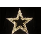 GIOCOPLAST NATALE - MAXI STELLA 3D 110CM BIANCO CALDO, CON TUBO LED E LUCCIOLONE, 220-240,, USO EST