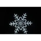 GIOCOPLAST NATALE - FIOCCO DI NEVE CON TUBO LED BIANCO 150 CM, 220-240V, USO EST