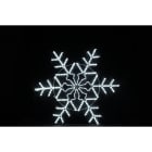GIOCOPLAST NATALE - FIOCCO DI NEVE CON TUBO LED BIANCO 150 CM, 220-240V, USO EST