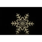 GIOCOPLAST NATALE - FIOCCO DI NEVE CON TUBO LED BIANCO CALDO 120 CM, 220-240V, USO EST