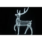 GIOCOPLAST NATALE - RENNA 150 CM CON TUBO LED BIANCO, 220-240V, USO EST