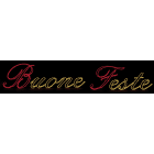 GIOCOPLAST NATALE - SCRITTA BUONE FESTE BIANCO CALDO CON TUBO LED 506 X 86 CM, 220-240V, USO EST.