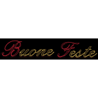 GIOCOPLAST NATALE - SCRITTA BUONE FESTE BIANCO CALDO CON TUBO LED 506 X 86 CM, 220-240V, USO EST.