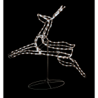 GIOCOPLAST NATALE - RENNA 3D CON TAPELIGHT BIANCO 92X99X28 CM