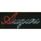 GIOCOPLAST NATALE - SCRITTA AUGURI BIANCA CON TUBO LED 230 X 92 CM, 220-240V, USO EST.