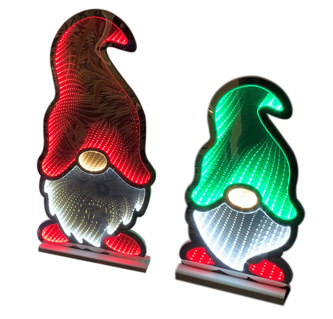 GIOCOPLAST NATALE - GNOMO 60CM INFINITY LIGHT CON LUCE LED, CON TRASF. IP44, USO EST/INT COL. ASS.