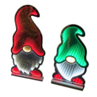 GIOCOPLAST NATALE - GNOMO 60CM INFINITY LIGHT CON LUCE LED, CON TRASF. IP44, USO EST/INT COL. ASS.