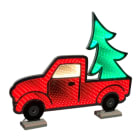 GIOCOPLAST NATALE - PICK UP 86CM INFINITY LIGHT CON LUCE LED MULTICOLOR, CON TRASF. IP44, USO EST/INT