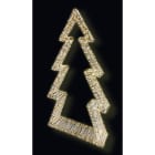 GIOCOPLAST NATALE - MAXI ALBERO 3D 150CM, CON 9600 GOCCE DI LED BIANCO CALDO, CON TRASF. IP20