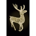 GIOCOPLAST NATALE - RENNA 150 CM CON 700 MAXI GOCCE DI LED BIANCO CALDO, CON TRASF., USO EST/INT