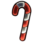 GIOCOPLAST NATALE - BASTONCINO CANDY BIANCO-ROSSO 60CM INFINITY LIGHT CON LUCE LED, CON TRASF. IP44, USO EST/INT