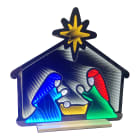 GIOCOPLAST NATALE - NATIVITA' 63CM INFINITY LIGHT CON LUCE LED MULTICOLOR, CON TRASF. IP44, USO EST/INT