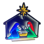 GIOCOPLAST NATALE - NATIVITA' 63CM INFINITY LIGHT CON LUCE LED MULTICOLOR, CON TRASF. IP44, USO EST/INT