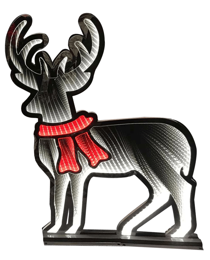 GIOCOPLAST NATALE - RENNA 86CM INFINITY LIGHT CON LUCE LED, CON TRASF. IP44, USO EST/INT