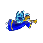 GIOCOPLAST NATALE - ANGELO DA APPENDERE 65 CM INFINITY LIGHT CON LUCE LED MULTICOLOR, CON TRASF., USO INTERNO