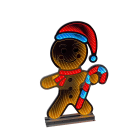 GIOCOPLAST NATALE - GINGERBREAD 60 CM INFINITY LIGHT CON LUCE LED MULTICOLOR, CON TRASF. IP44, USO EST/INT