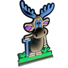 GIOCOPLAST NATALE - RENNA ''DONNER'' 60 CM INFINITY LIGHT CON LUCE LED MULTICOLOR, CON TRASF, IP44, USO EST/INT