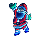 GIOCOPLAST NATALE - BABBO 120 CM INFINITY LIGHT CON LUCE LED MULTICOLOR, CON TRASF. IP44, USO EST/INT