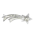 GIOCOPLAST NATALE - FIGURA DOPPIA COMETA CON TUBO LED E LUCCIOLONE BIANCO, 120 X 40 CM, 220-240V, USO EST.