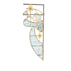GIOCOPLAST NATALE - FIGURA ANGELO BICOLORE BIANCO-BIANCO CALDO, H 200 X 70 CM, CON TUBO LED E LUCCIOLONE, 220-240V, USO EST.