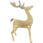 GIOCOPLAST NATALE - RENNA PRESTIGE RAINBOW CON 600 GOCCE DI LED BIANCO CALDO E NASTRO, 50x19X80 cm, IP44